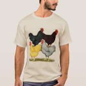 Zware rooster Chicken Quartet T-shirt (Voorkant)