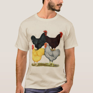 Zware rooster Chicken Quartet T-shirt