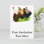 Zware Rooster-evaluatie Kaart (Staand voorkant)