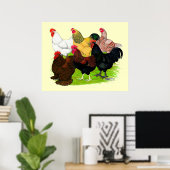 Zware Rooster-evaluatie Poster (Thuiskantoor)