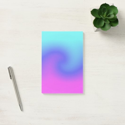 Zware roze Paarse blauw Aqua Colour Flow Post-it® Notes (Kantoor)