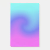 Zware roze Paarse blauw Aqua Colour Flow Post-it® Notes (Voorkant)