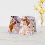 Zware Sakura Flowers. Hanami Season of Spring Kaart (Gele Bloem)