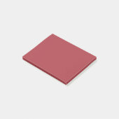 Zware scharlakenrode / sombere karmozijnrode effen post-it® notes (Schuin)