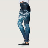 Zware schuimblauwe zee water leggings (Links)