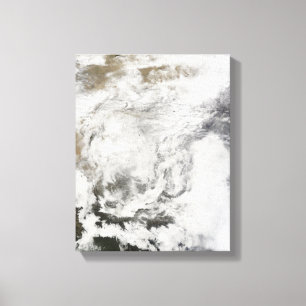 Zware sneeuwval in China Canvas Afdruk