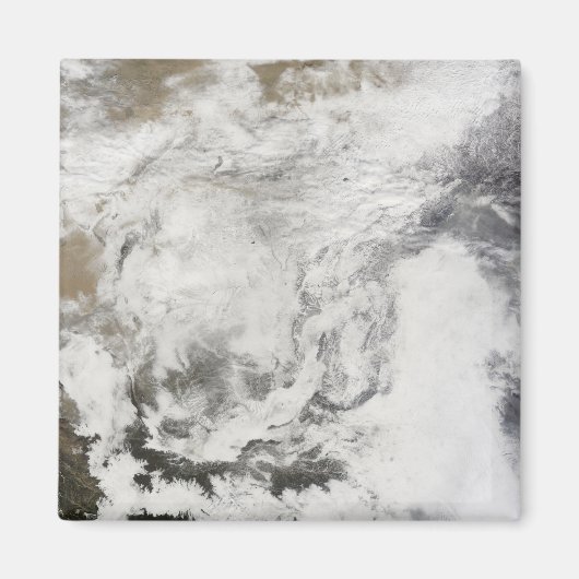 Zware sneeuwval in China Magneet (Voorkant)