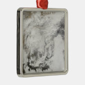 Zware sneeuwval in China Metalen Ornament (Rechts)