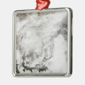 Zware sneeuwval in China Metalen Ornament (Links)