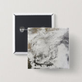 Zware sneeuwval in China Vierkante Button 5,1 Cm (Voorkant /achterkant)