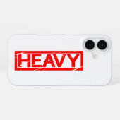Zware stempel iPhone 16 hoesje (Achterkant horizontaal)