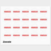 Zware stempel ronde sticker (Vel)