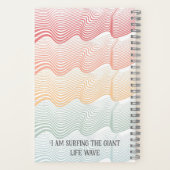 Zware strepen met jouw naam | elegant notitieboek (Achterkant)