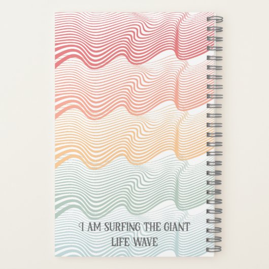 Zware strepen met jouw naam | elegant notitieboek (Achterkant)