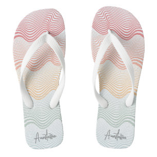 Zware strepen met jouw naam elegant teenslippers