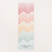 Zware strepen met jouw naam | sport yogamat (Achterkant)