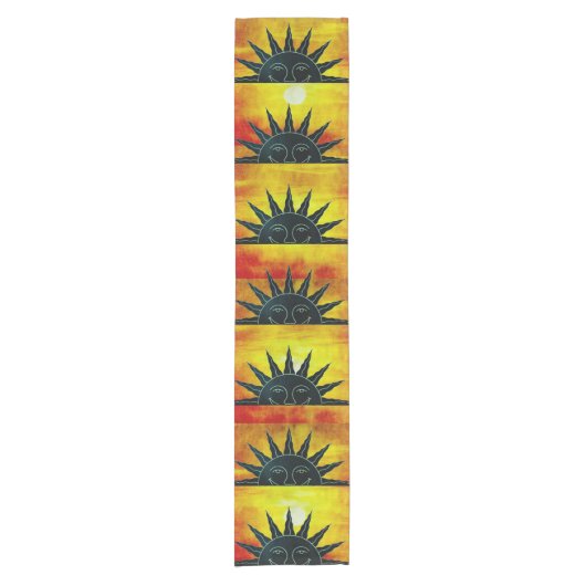 Zware Sun Table Runner Korte Tafelloper (Voorkant)