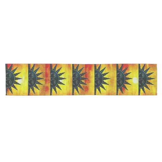 Zware Sun Table Runner Korte Tafelloper (Horizontaal)