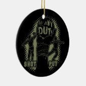 Zware taak - neergeschoten keramisch ornament (Rechts)