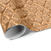 Zware textuur achtergrondbronzen slang letherleath cadeaupapier (Rol Hoek)
