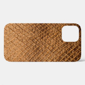 Zware textuur achtergrondbronzen slang letherleath Case-Mate iPhone case (Achterkant (horizontaal))