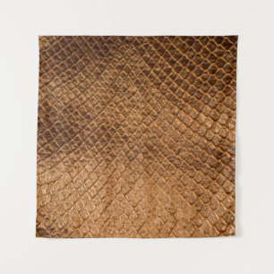 Zware textuur achtergrondbronzen slang letherleath wandkleed