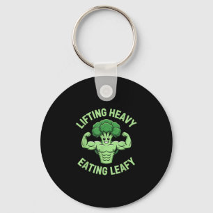 Zware tillen bladrijk vegetarisch veganistisch sleutelhanger