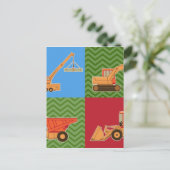 Zware transportmiddelen - Collage Briefkaart (Staand voorkant)