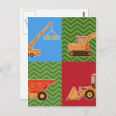 Zware transportmiddelen - Collage Briefkaart (Voorkant / Achterkant)