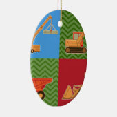Zware transportmiddelen - Collage Keramisch Ornament (Rechts)