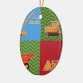 Zware transportmiddelen - Collage Keramisch Ornament (Links)