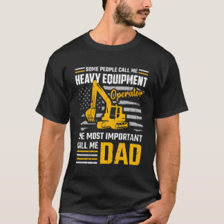 Zware Uitrusting Operator Constructie Papa Graafma T-shirt