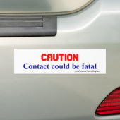 Zware uitrusting: voorzorg voor bumperstickers (Op auto)