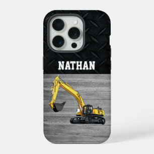 Zware Uitrusting Zakelijke Graafmachine Bouw iPhone 15 Pro Case