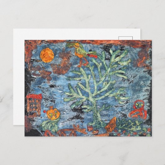 Zware verhalen uit het noorden door Paul Klee - Mo Briefkaart (Voorkant / Achterkant)