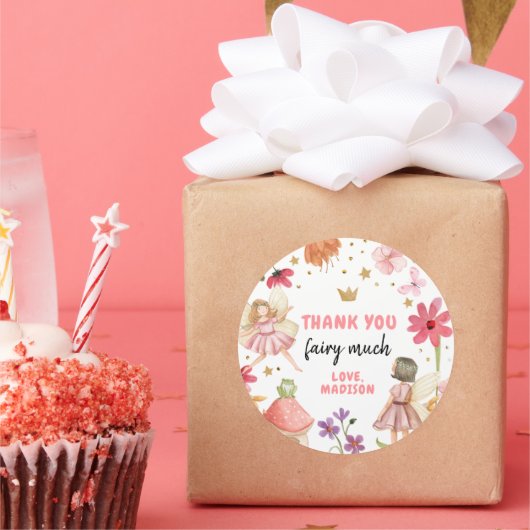 Zware verjaardag 1e feildag Dank je wel de aantrek Ronde Sticker (Feest)