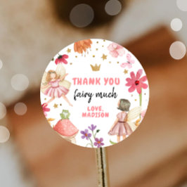 Zware verjaardag 1e feildag Dank je wel de aantrek Ronde Sticker