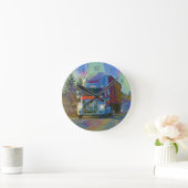 Zware Vervoer Rode Truck Muur Klok (Huis)