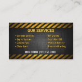 Zware visitekaartjes (Achterkant)