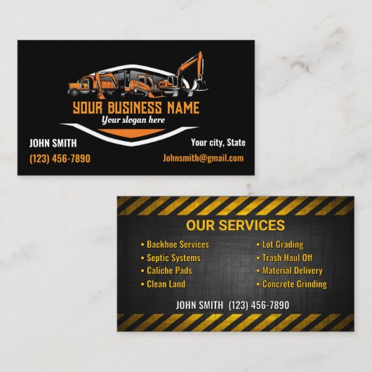 Zware visitekaartjes (Voorkant / Achterkant)