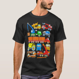 Zware voertuigen voor de bouw van vrachtwagens Mon T-shirt