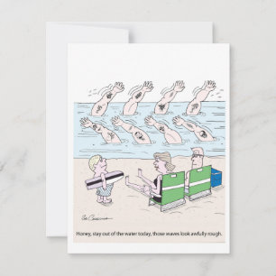 Zware Waves Summer Vacking Feestdagenkaart