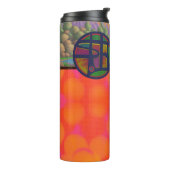 Zware wereld ondertekende thermische tumbler thermosbeker (Gedraaid links)