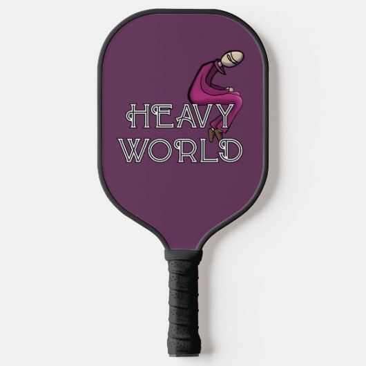ZWARE WERELD PICKLEBALL PADDLE (Voorkant)