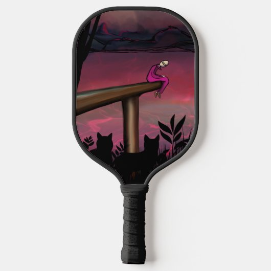 ZWARE WERELD PICKLEBALL PADDLE (Achterkant)