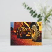 zware werktuigen briefkaart (Staand voorkant)