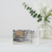 zware werktuigen visitekaartje (Staand voorkant)