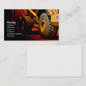 zware werktuigen visitekaartje (Voorkant / Achterkant)