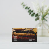 zware werktuigen visitekaartje (Staand voorkant)