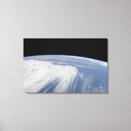 Zware wolkenkap over de Stille Oceaan Canvas Afdruk (Voorkant)
